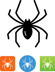 Vector Spider Icon - Illustration