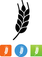 Vector Wheat Icon - Illustration