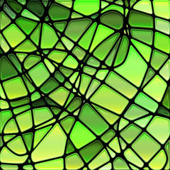 abstract vector stained-glass mosaic background