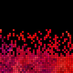 abstract vector square pixel mosaic background