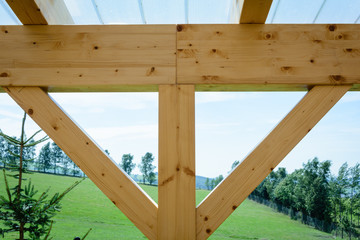 Terrassenüberdachung Holz Ausbau Dach 4