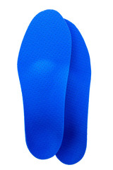 orthopedic insoles on white background
