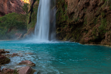 Fototapeta na wymiar Havasupai Waterfalls in Arizona
