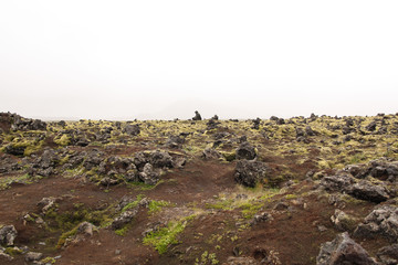 Islande, désert de pierres de Blue mountain
