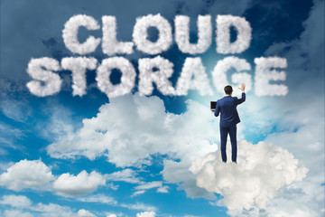Cloud computing storage in IT concept