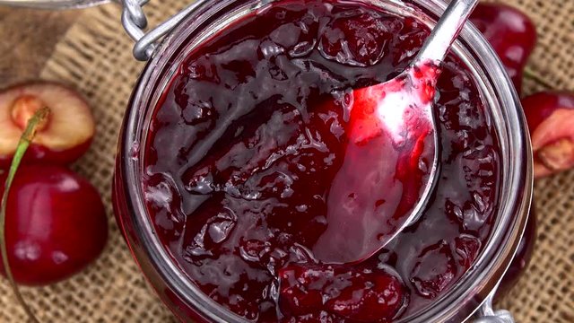 Cherry Jam seamless loopable; 4K UHD)