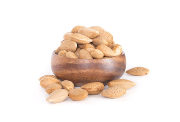 isolated almond bowl
