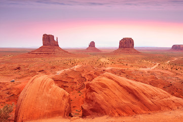Fototapeta na wymiar Monument Valley Tribal Park in the Arizona-Utah border, U.S.A.