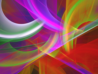 Abstract fractal background 3D rendering
