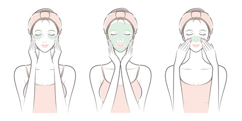 女性の表情 / スキンケ