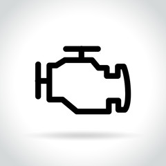 engine icon on white background
