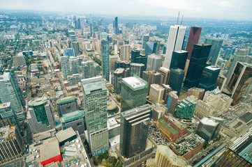 Fototapeta premium Aerial view of Toronto downtown. Ontario, Canada