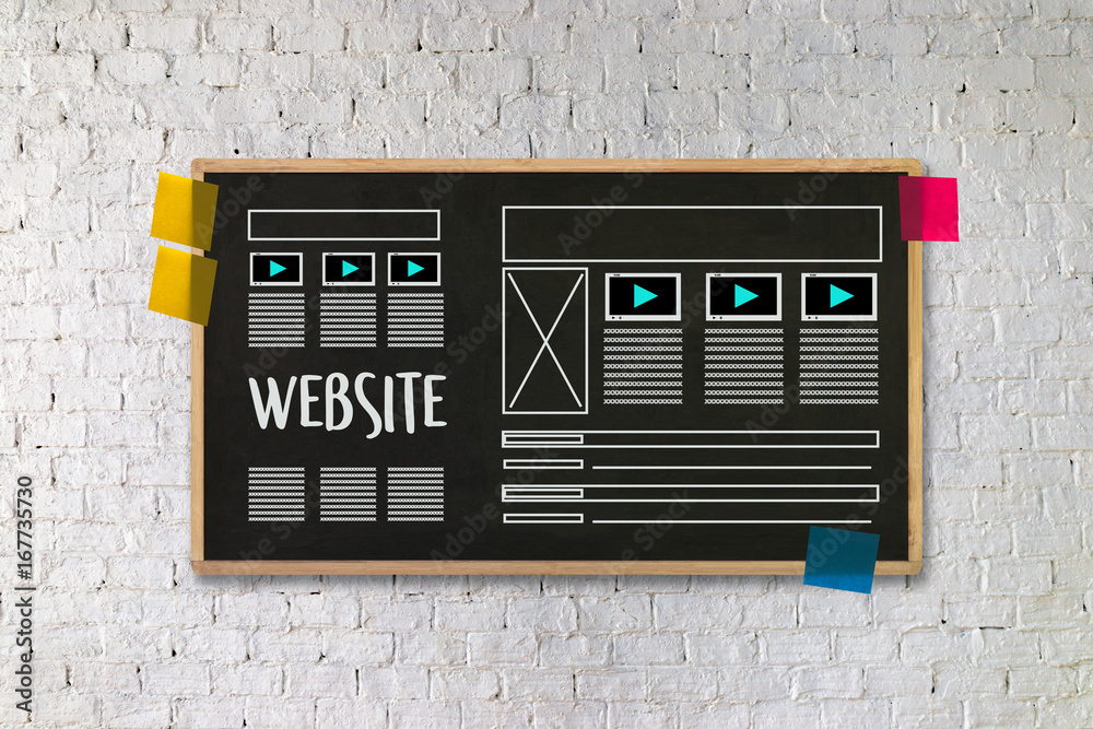 Poster web design layout sketch drawing software media www and graphic layout website development project