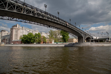 Obraz premium Architektura historycznej dzielnicy Moskwy, stolicy Rosji, maja 2017 r