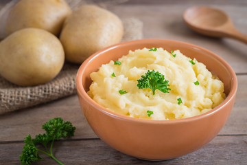 Mashed potato in bowl