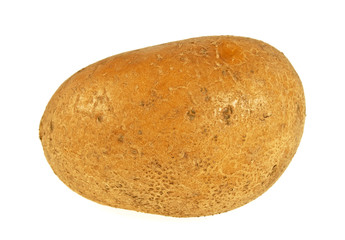 Potatoes on a white background, vegetable