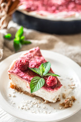 composition with cheesecake