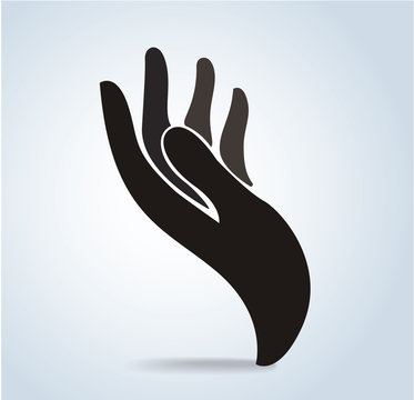 hand design icon, hand logo vector illustration 