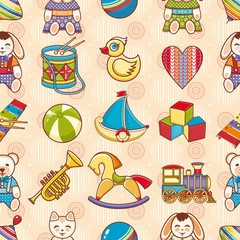 Child toy seamless pattern. Design element