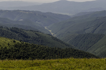 panorama połonina Borżawa Ukraina 