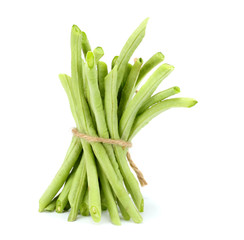 green beans isolated on white background