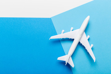 Miniature airplane travel theme