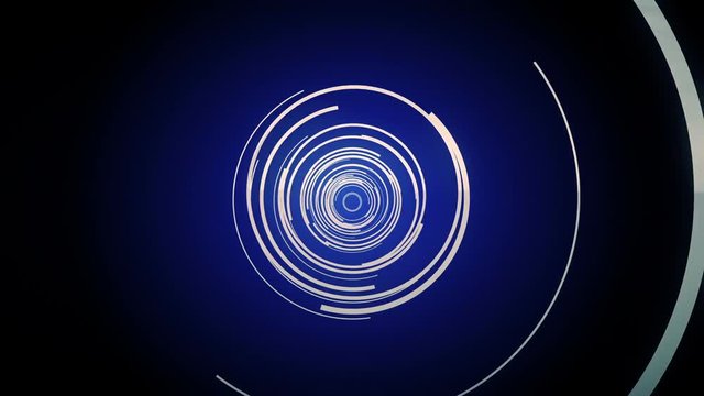 HUD Circle elements.Tunnel camera zoom in.Nice technological intro.Type2