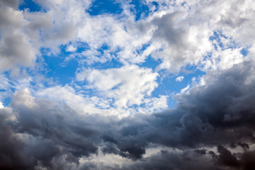 dark storm clouds in sky