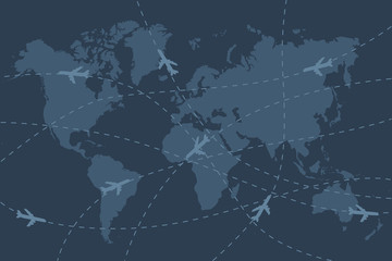 aviation map background