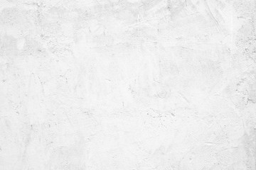 Fototapeta premium Blank white grunge cement wall texture background, banner, interior design background