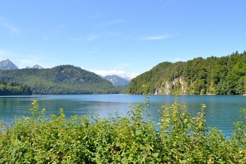 Lac Alpsee à Schwangau en Allemagne