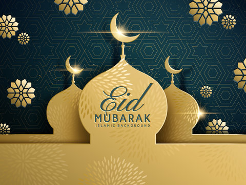 Eid mubarak greeting design