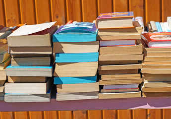 Fototapeta premium Old books for sale