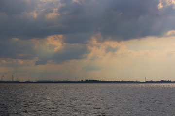 Nordseeküste, Wetter, Watt, Schiffe, Wattenmeer, Watt