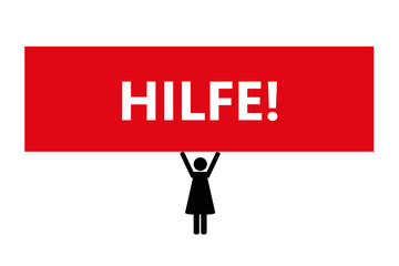 überforderte frau braucht hilfe