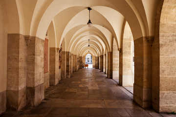 Austria, Vienna, arcade arches of Minoritenkirche - Minorites Church