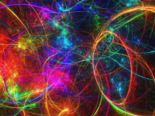 Abstract fractal background 3D rendering