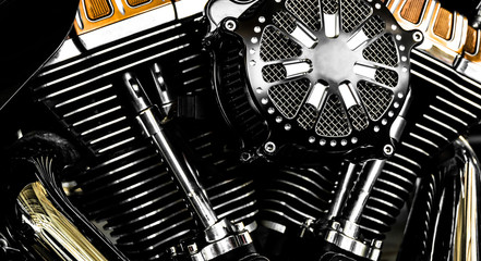 Motorcycle engine.