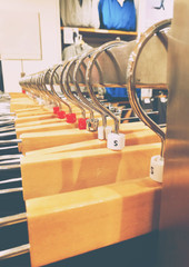 Clothes Hanging In The Railing, Showing Size