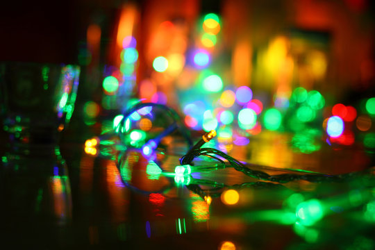 Bokeh party in fancy backgroud