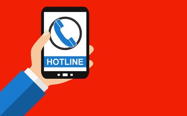 Hotline auf dem Smartphone