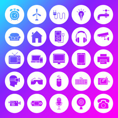 Household Appliance Solid Circle Icons