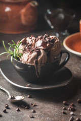 Chocolate coffee ice cream