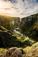 Fjadrargljufur Canyon in Südisland