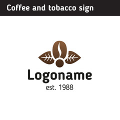 Logo template for a coffee house