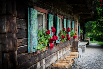 alte schöne Bauern Fassade