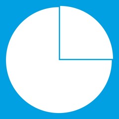 Graphs chart statistic icon white