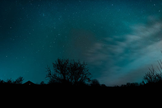Night sky long exposure.