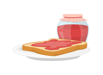 Isolated breakfast jam.