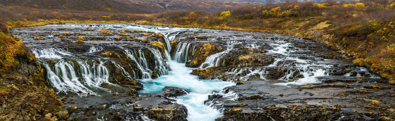 wunderbarer Br&uacute;arfoss Wasserfall in Island
